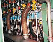 Conveyor application utilizing PN's with metal handles.