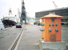 Dock power distribution.