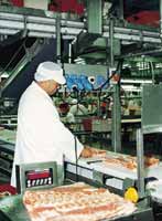 Connecting portable and stationary equipment meat processing.