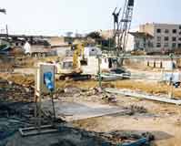 Power distribution at a construction site.