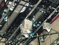 Power and lighting system at a television station.